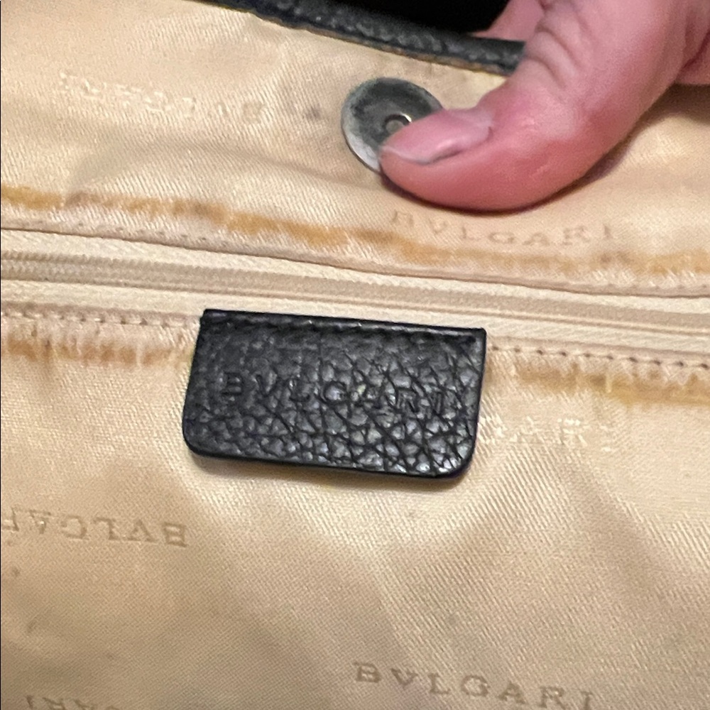 Bvlgari Black Tote with Silver Accents - Picture 10 of 10